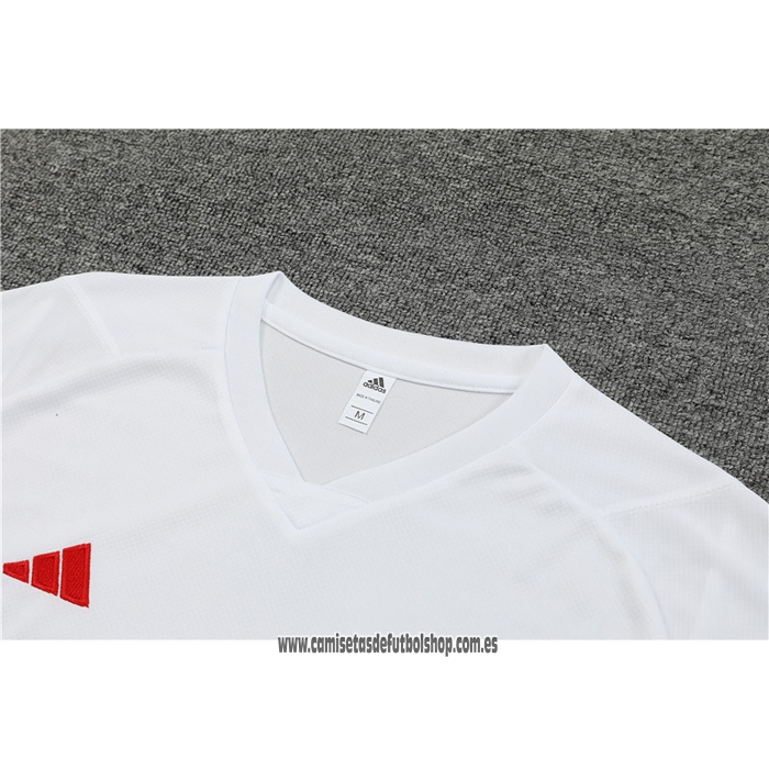 Chandal del Manchester United 23-24 Manga Corta Blanco - Pantalon Corto